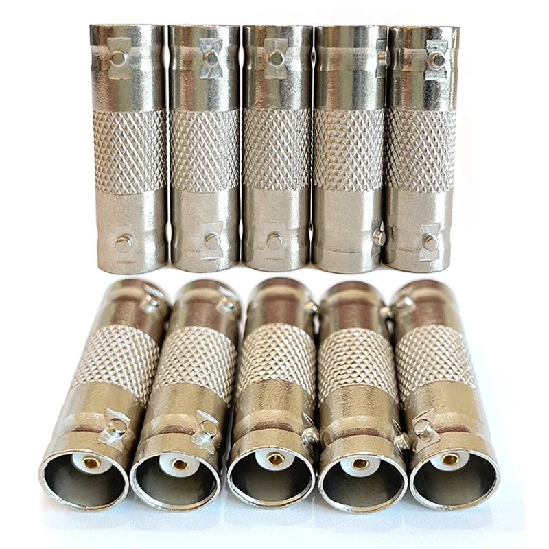 10pcs Solderless BNC Female to Female Connector BNC Injector Extender Adapter for CCTV System CCTV Camera Accessories