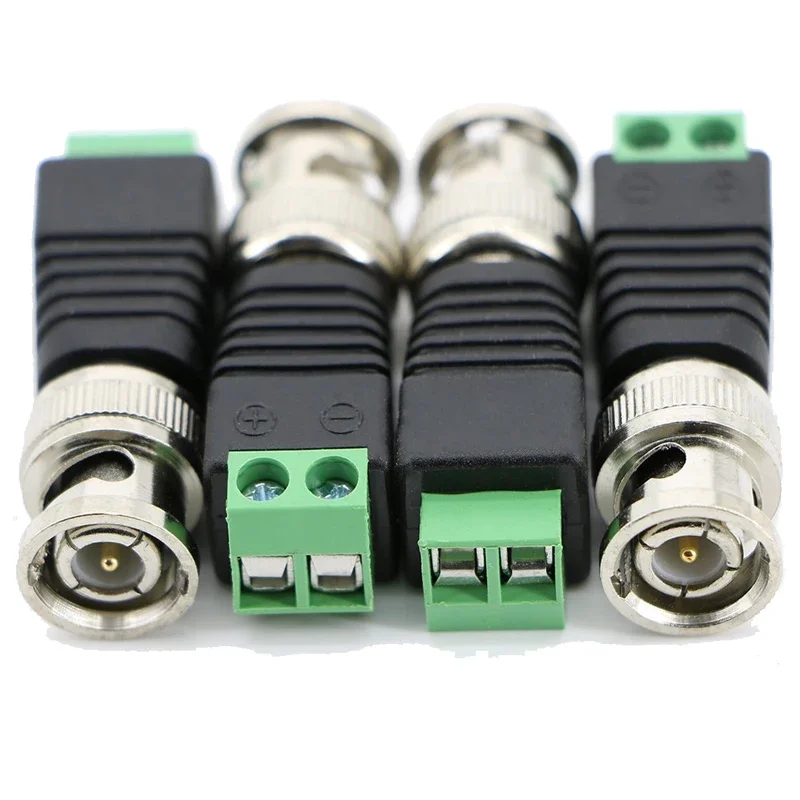 Free Shipping 2/5/10PCS BNC CCTV Connectors for AHD Camera CVI Camera TVI Camera CCTV Camera Coax/Cat5/Cat6 Cables