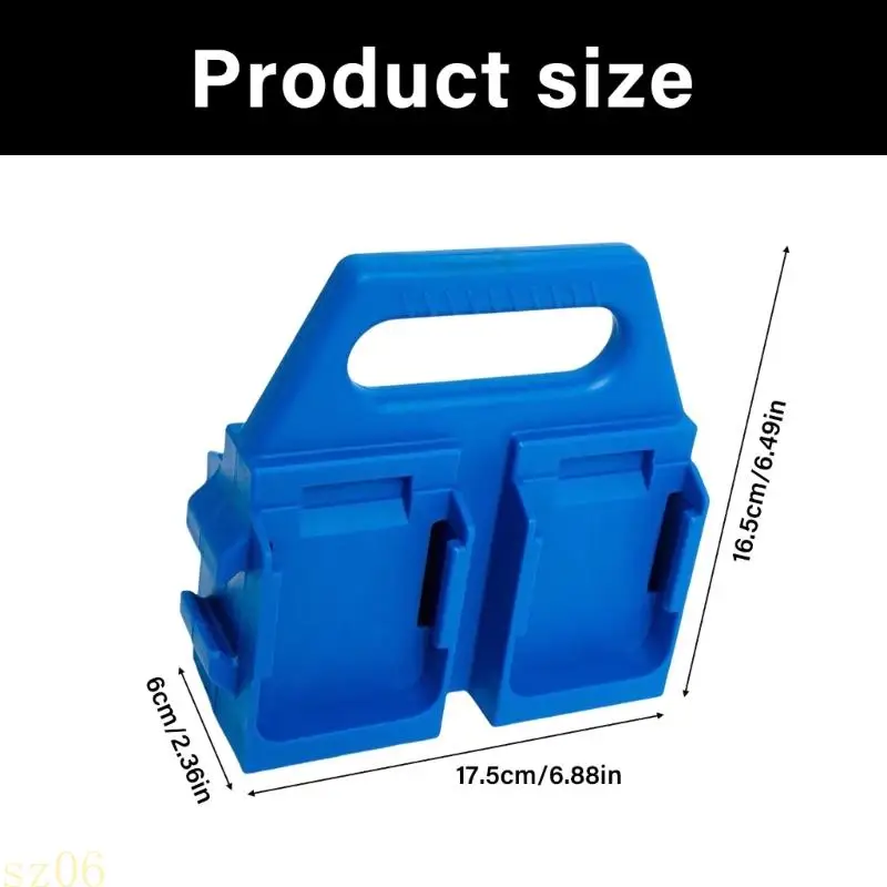 Q2Q4 Lightweight Battery Storage Rack Impact Resistant Multiple Unit Capacity Ergonomic Handle For Garage Construction Site