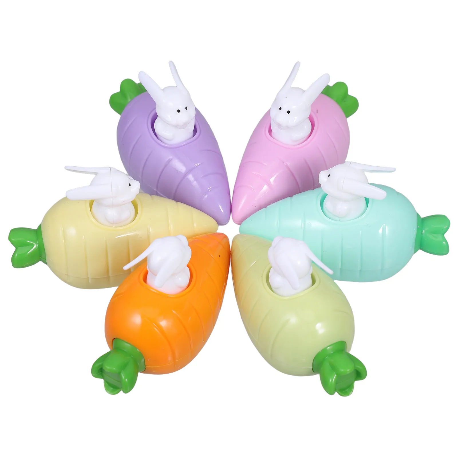 

6Pcs Easter Pull Back Cars Carrot Bunny Vehicles Mini Colorful Friction Powered Race Party Favors Easter Basket Fillers