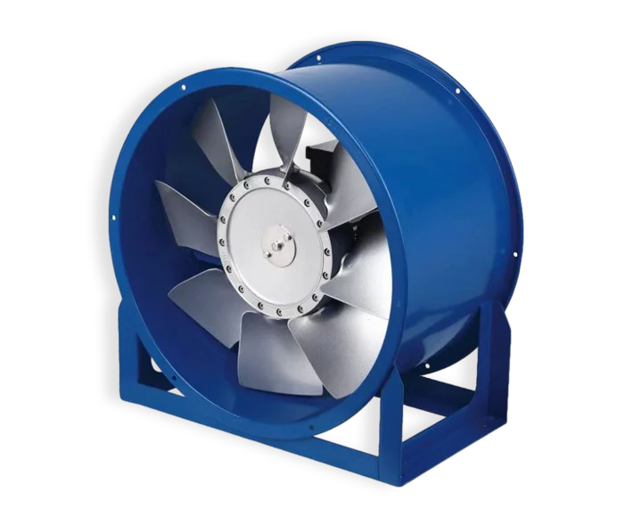 High-Temperature High-Humidity AC Power Electric Aluminum Axial Flow Fan with Ball Bearing 500mm 400mm Blades for Printing Shops