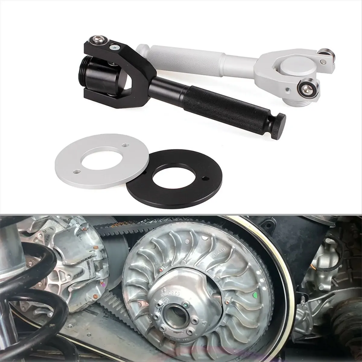 Super Sale Car Belt Changing Tool Kit for Can Am Maverick X3 2017-2020 Drive Belt Adjustment Tool Silver