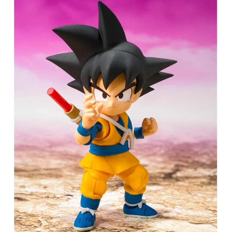 In Stock Original Bandai SHF Dragon Ball Son Goku MINI Action Figure ภาพเคลื่อนไหวของเล่นของขวัญสะสมงานอดิเรกอะนิเมะของแท้