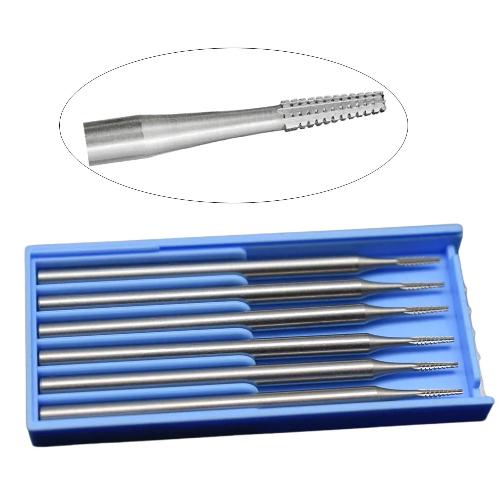 6pcs/set Tungsten Steel Burs for Jewellery Engraving Metal Drill Carving Grinding Bits 2.35mm Shank Jewelry Tools