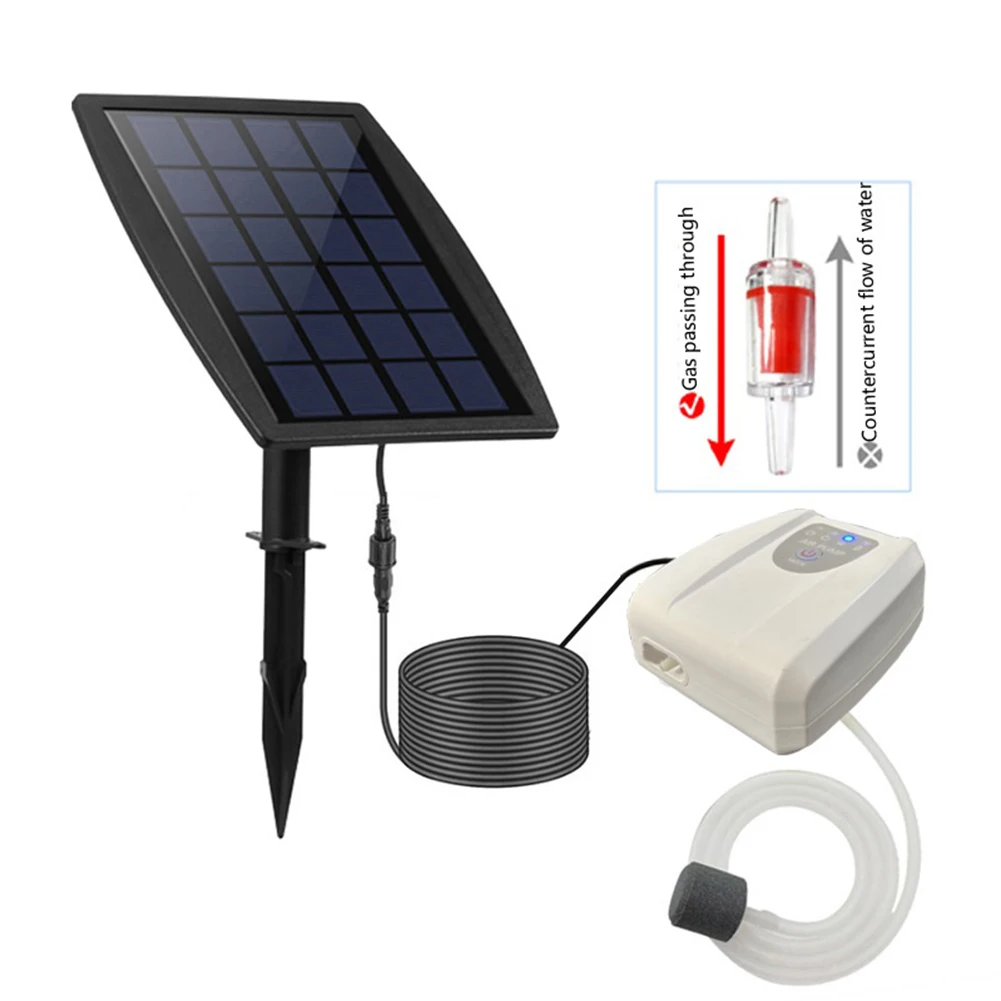 

3W New Solar Panel Solar Energy Air Pump Aerator Set Oxygenation Equipment Garden Outdoor Household Fishing Pond Aerator