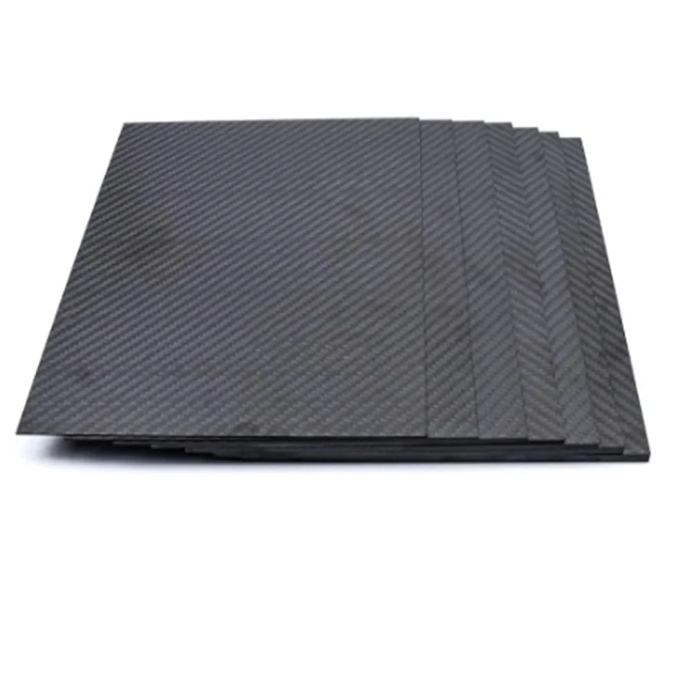 200x250mm 3K Koolstofvezelplaat Board 1mm 2mm 3mm 4mm 5mm Dikte Koolstofvezel Materiaal Voor RC UAV/Speelgoed