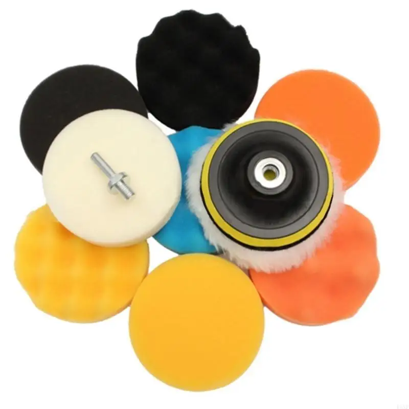 

2025 Новые 11шт -сцена 3 -дюймовых полировки полировки восковой полировки губки набор