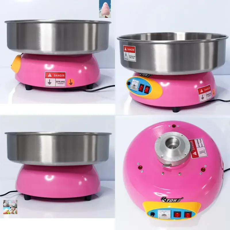 2026 110V 220V Portable Cotton Candy Cotton Machine Automatic Stainless Steel Cotton Candy Machine High Power Candy Floss