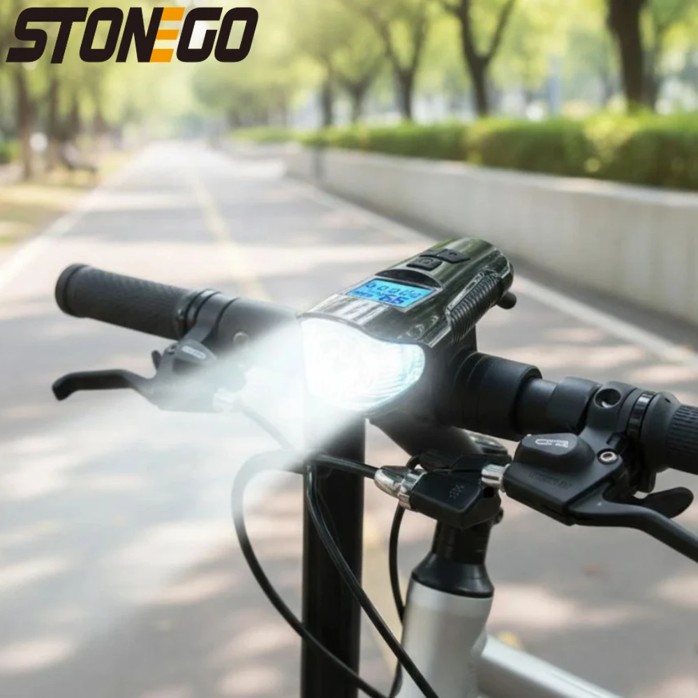 

Перезаряжаемый велосипедный фонарь 350 люмен, водонепроницаемый, со спидометром и одометром, суперяркий, многофункциональный велосипедный фонарь