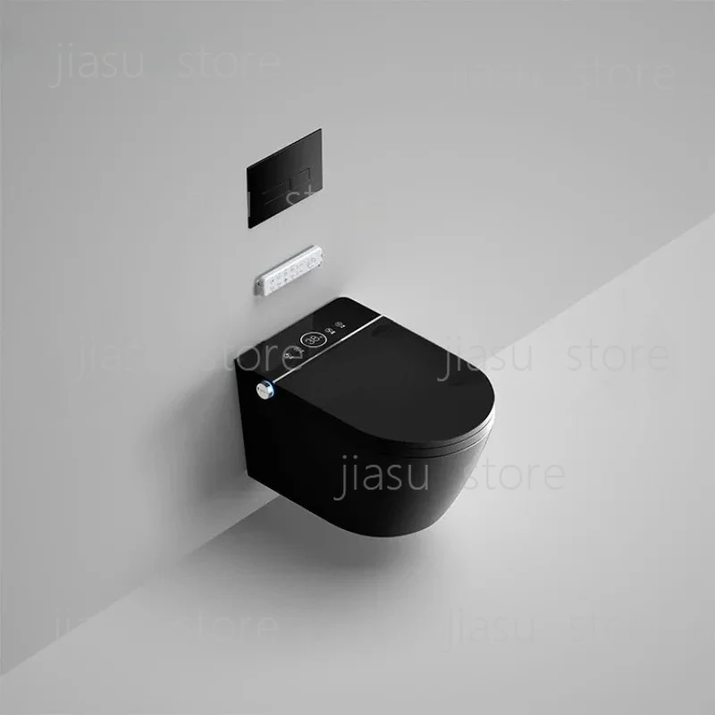 

Умный настенный унитаз-биде черного цвета, прямой хит продаж, умный биде с подогревом без бака для воды