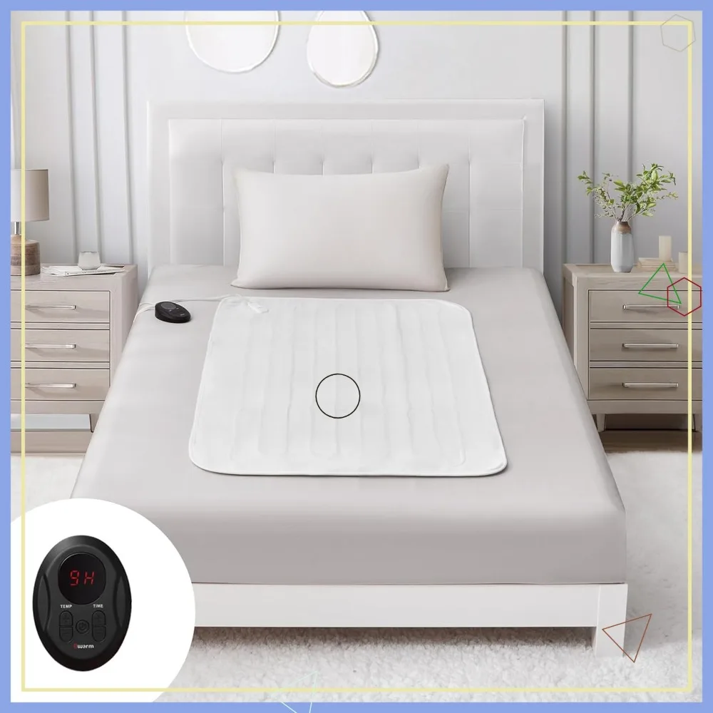 

Electric Heated Mattress Pad Mini Twin Size, 31x55 Inch, 9 Heat Settings, Auto Off, Machine Washable