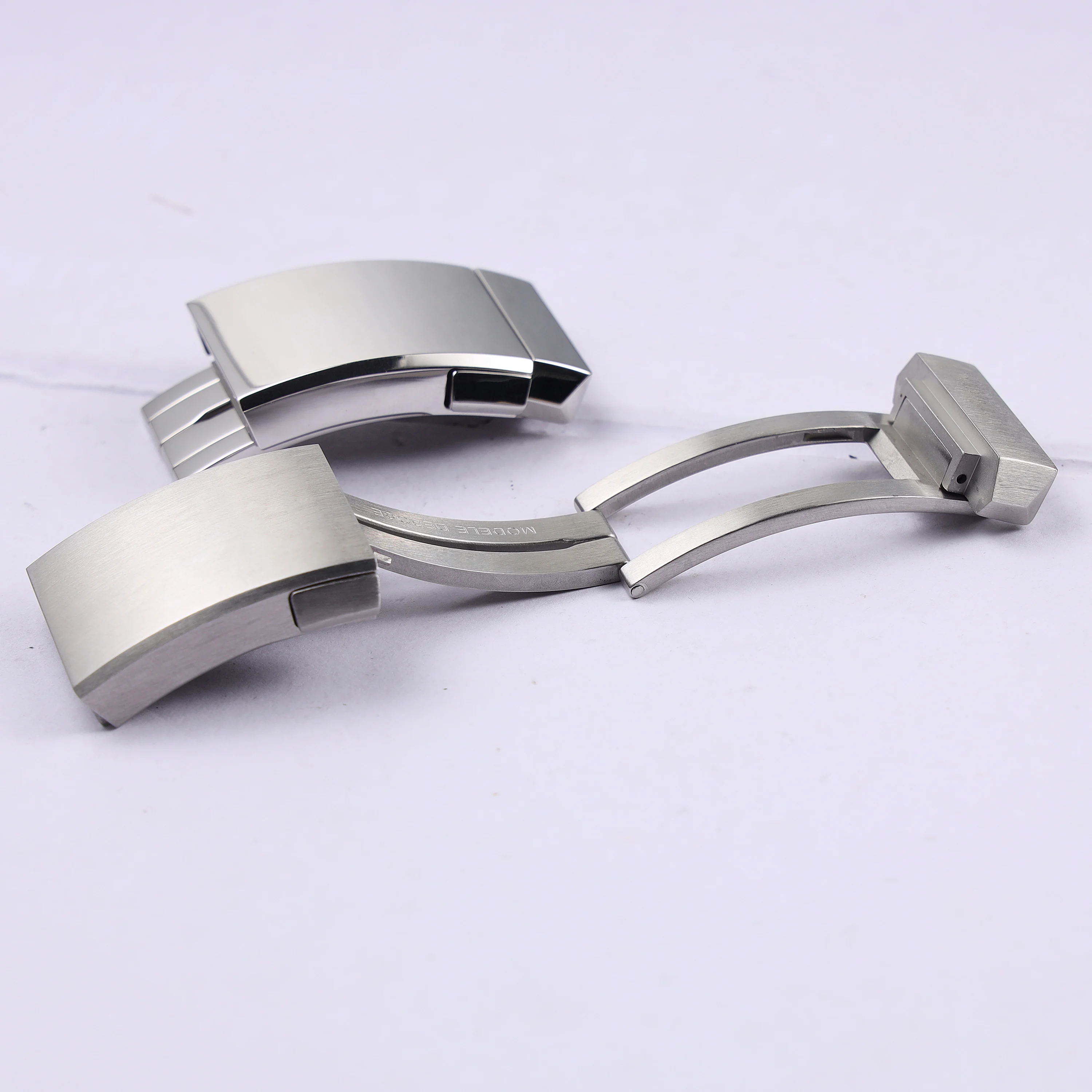 Super Quality 316L Stainess Steel Slider Adjustable Buckle For Breitling Watchband 20mm Double Click Clasp Strap Wing Fold Clasp