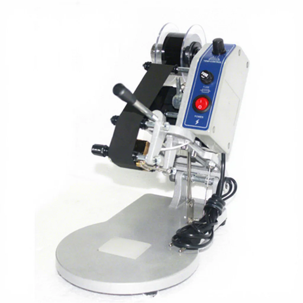 High Quality Electric Semi-Automatic Hot Stamp Dated Coding Machine with Plastic Bags Packaging Thermal Coder