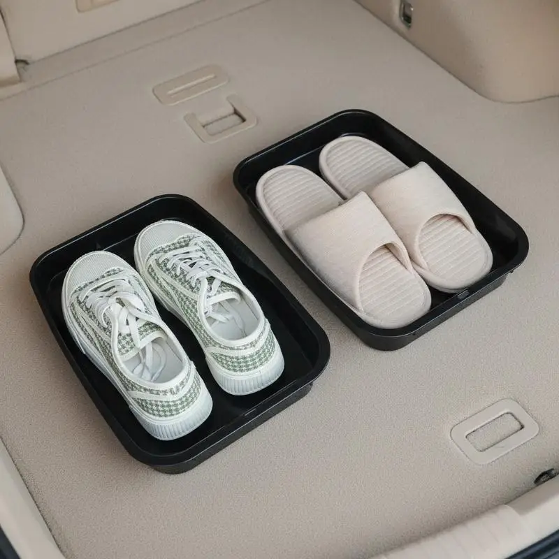 

Car Shoes Storage Tray Interior Multifunctional Durable Accessory Tidying Vehicle Organizer Under Seat Container Box