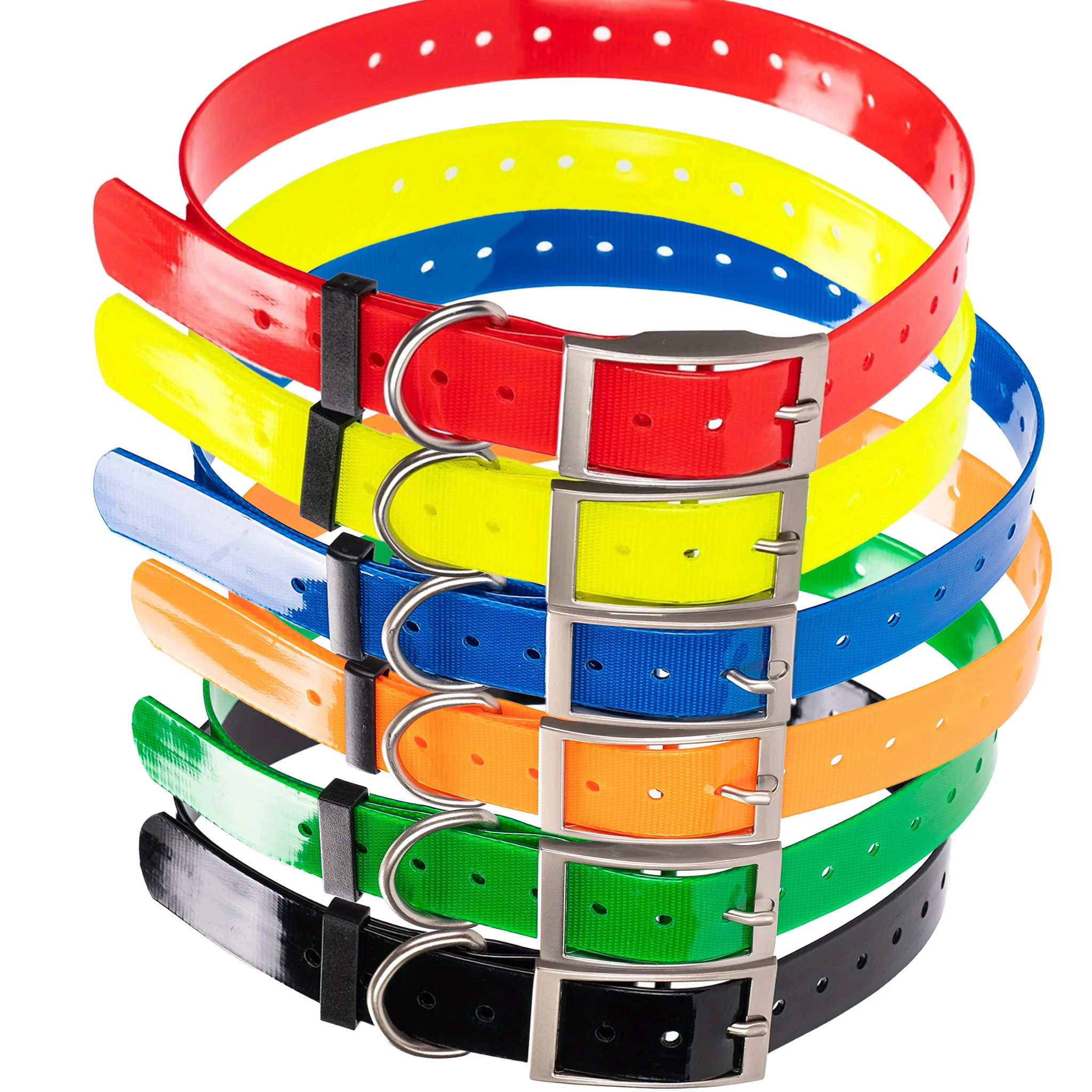 25mm Width TPU Dog GPS Tracker Collar Waterproof Odor‑Resistant Adjustable Pet Locator Collar For Large Medium Dogs