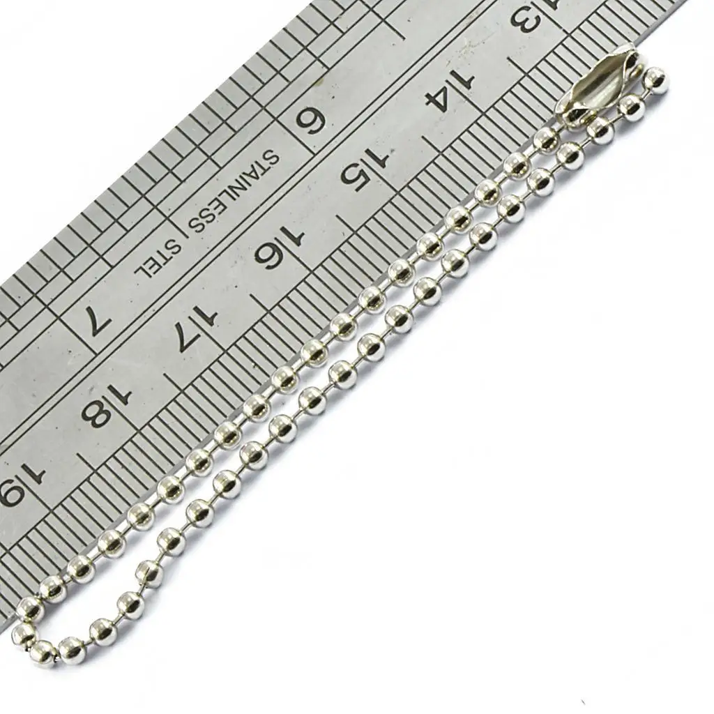 Silver Alloy Ball Chain Connector DIY Key Rings Jewelry Making Findings for Craft Decoration
