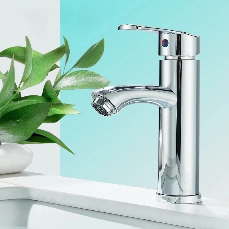 Maravilhoso torneira da pia do banheiro torneira de água cromada mão-água bacia do banheiro respingo anti quente e quente torneira