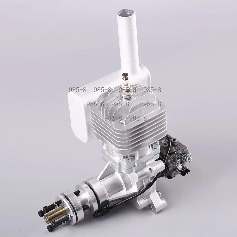 30cc DLE-30 Single Cylinder RC Engine, Air Cooled Rear Pull Start Two-Stroke Motor for Large Fixed Wing Aircraft Model