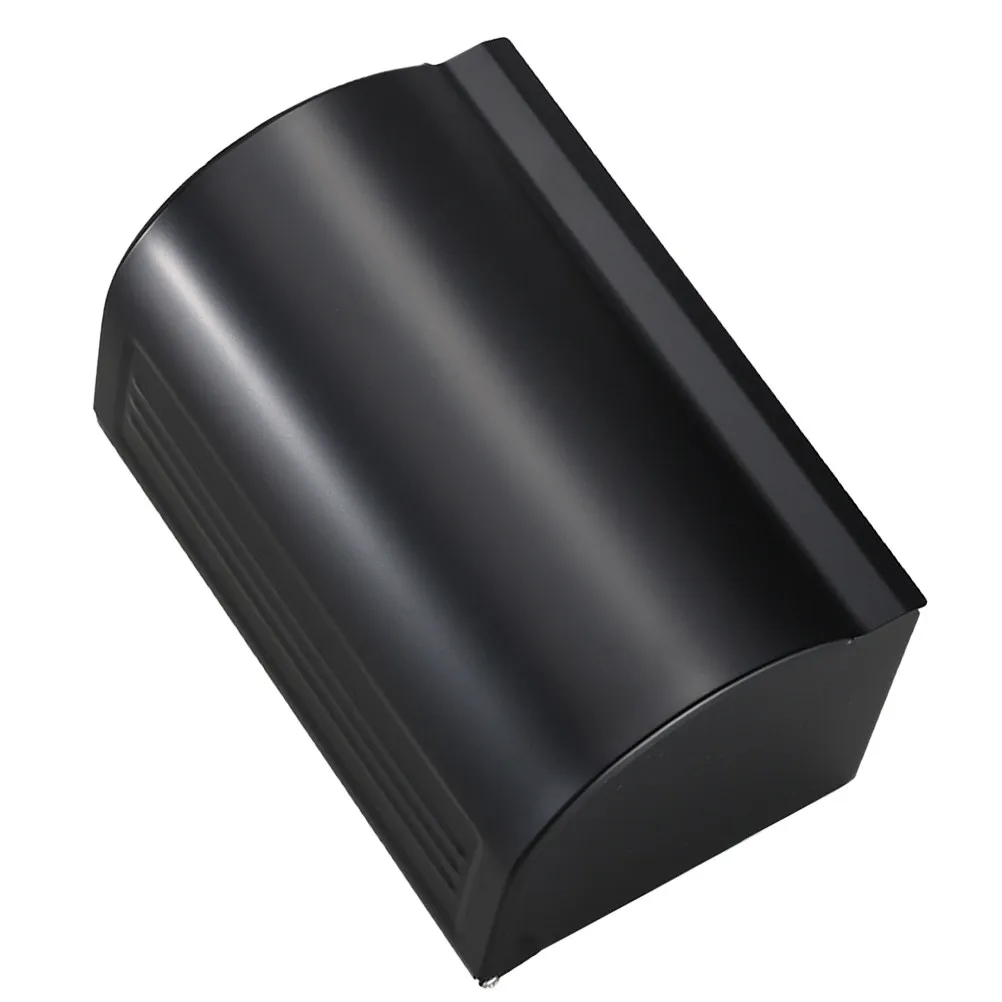 Black Tissue Paper Box Wall Mount Toilet Paper Roll Holder Aviation Aluminum Coated Aesthetic Bathroom Decor Dustproof Container