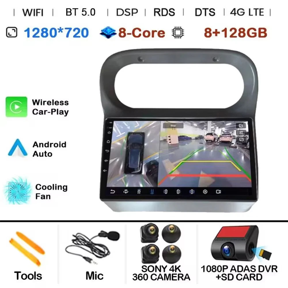 Android 15 Carplay Stereo voor Renault Twingo 2005 - 2013 Carplay Auto Scherm Autoradio Intelligent Systeem GPS Navigatie GPS RDS - afbeelding 1