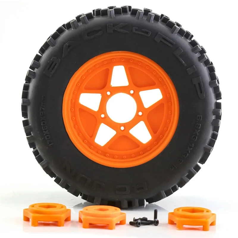 

A49K-4Pcs 170Mm 1/7 1/8 Monster Stunt Truck Tire 12Mm 14Mm 17Mm Wheel Hex For TRAXXAS Sledge ARRMA KRATON Outcast Tamiya