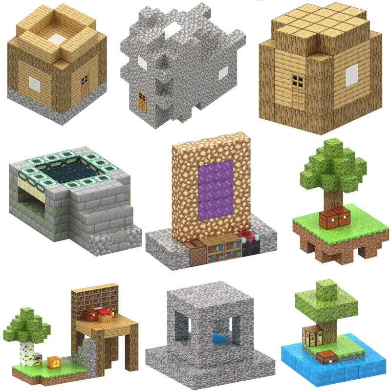 Magnet Cube Build Mine Magnet Construction Set Magnetic Building Blocks Stem Montessori Sensory Toys for Children Gift