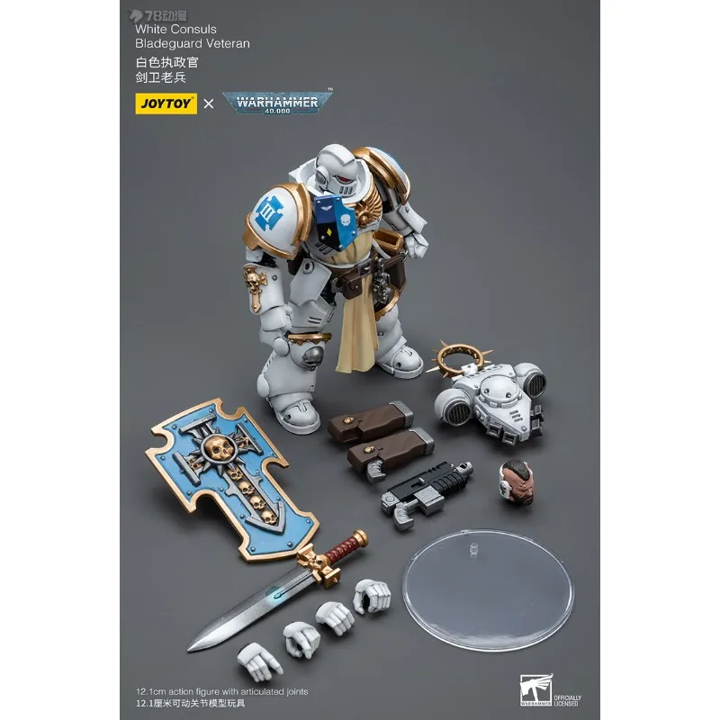 JOYTOY Original Warhammer 40K serie Astat White Consul MODELO DE figura de acción juguetes coleccionables adornos regalos para niños