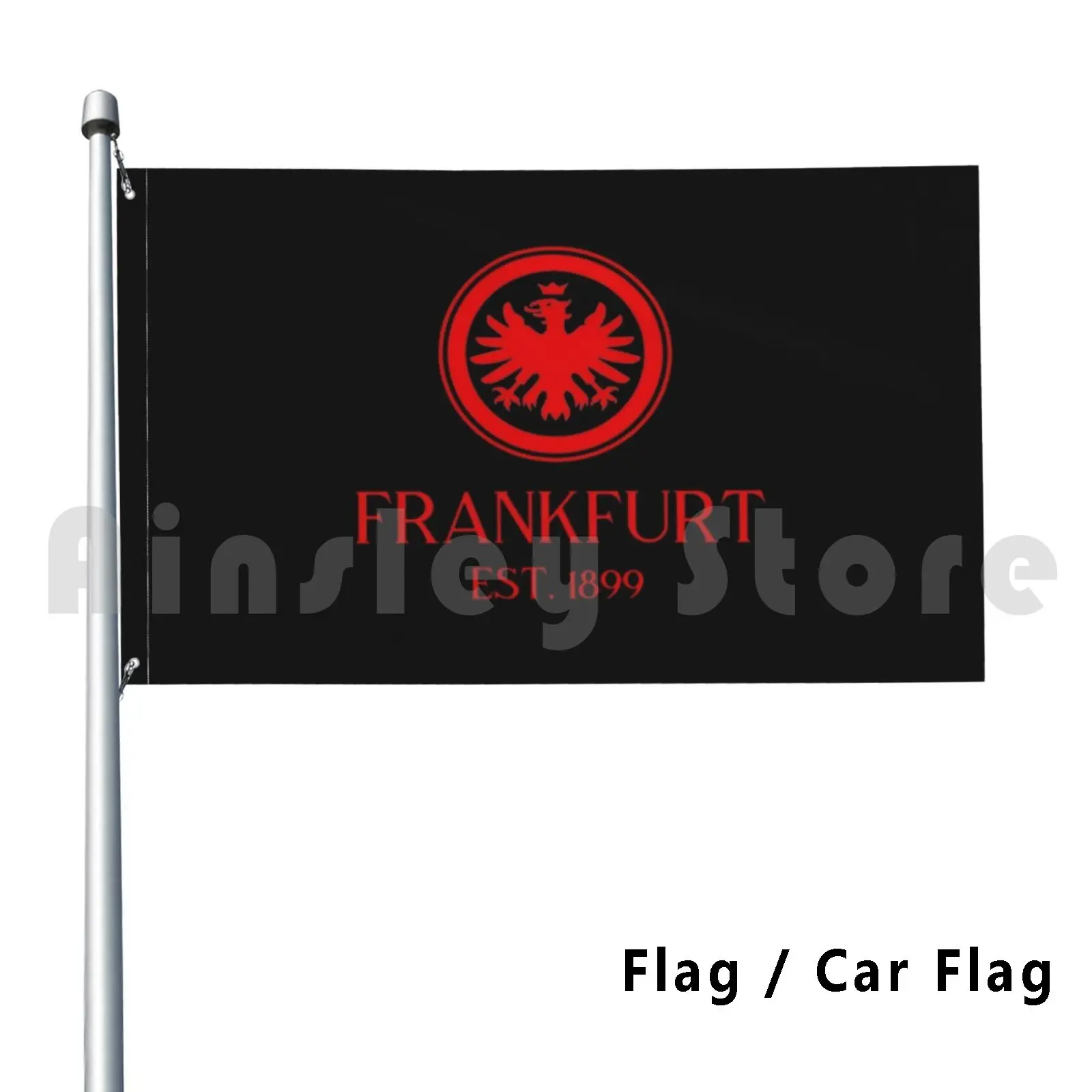 Frankfurt Rote Flagge Auto Flagge Lustige Frankfurt Eintracht Frankfurt Sge Launische Diva Deutschland Deutsch