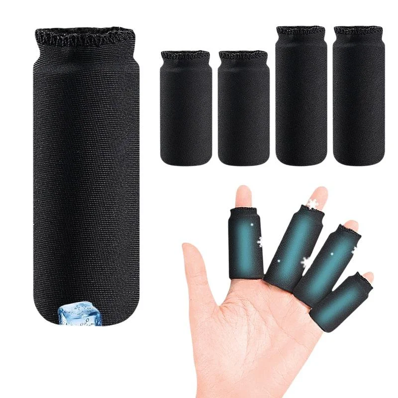 1/2Pcs Professional Flexible Compression Gel Finger Sleeves Comfortable Elastic Hot & Cold Wrap Soft Gel Sponge Ice Sleeves