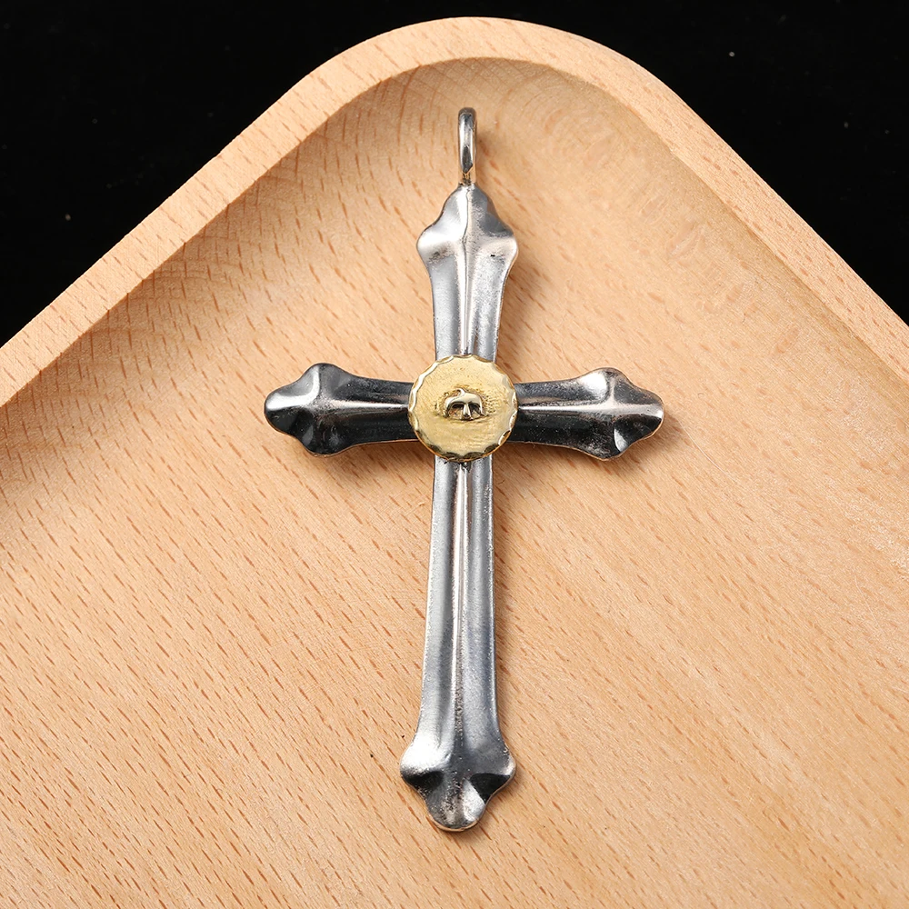 Eagle Man Necklace Goro Takahashi Jewelry Cross Pendant Indian Style 925 Thai Silver Pendants Men\'s Vintage Fine Accessories
