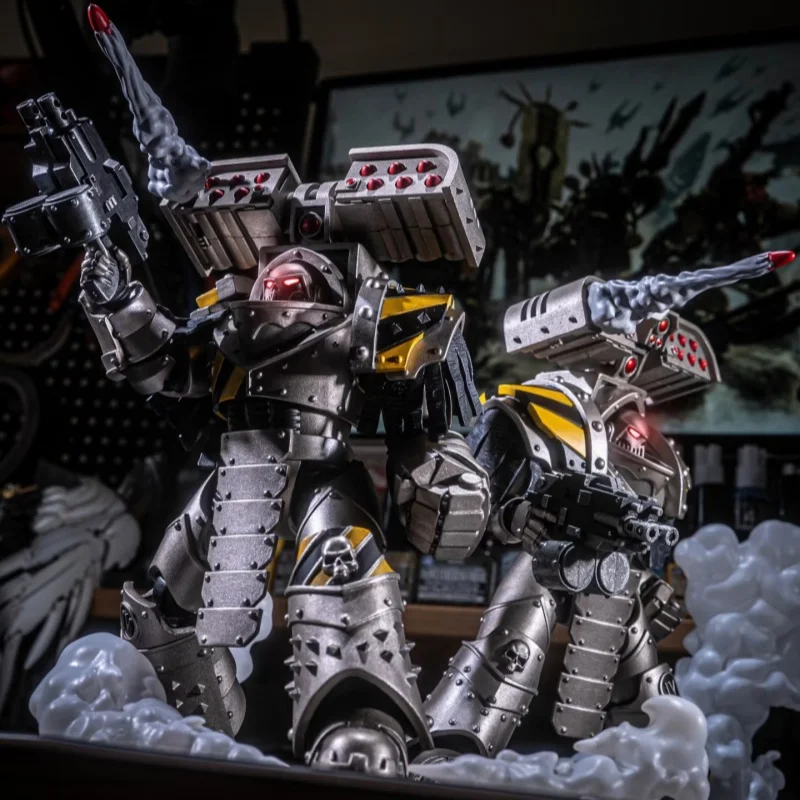 Figurka akcji JOYTOY 1/18 Warhammer 40K Iron Warriors Tyrant Siege Master Terminator z raketownikiem, zabawki, lalki