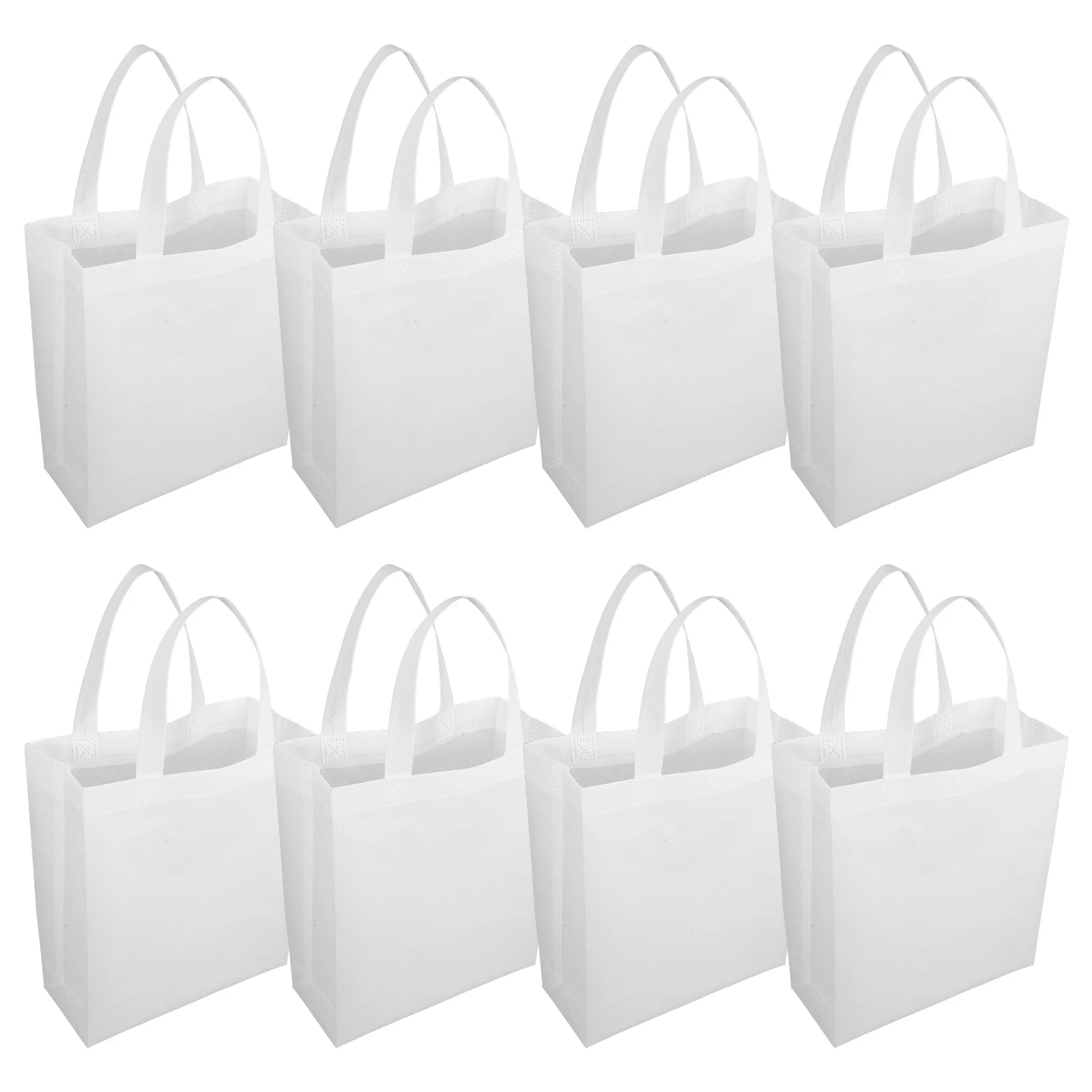 

30pcs Non-Woven Fabric Shopping Bags Foldable Reusable Grocery Tote Large Capacity Storage Handbag Portable Home Outdoor Carry