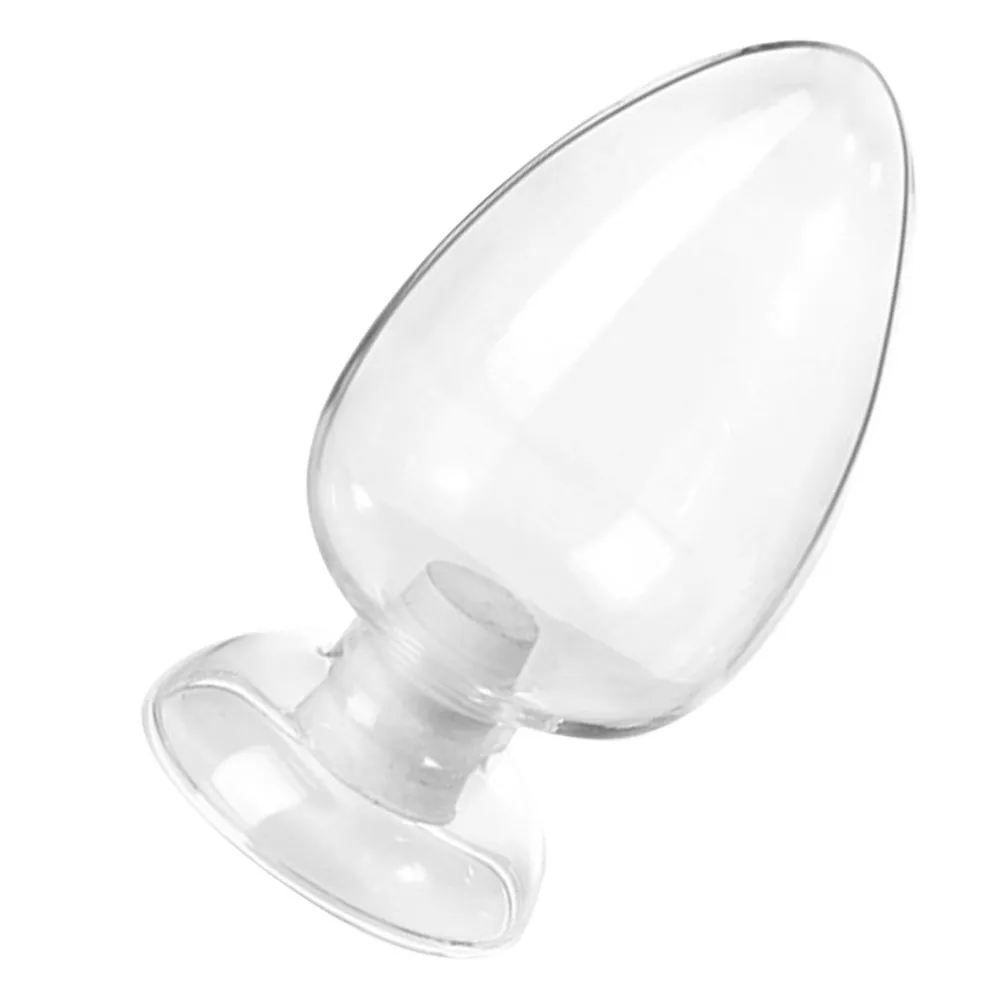 Glass Bottle Stopper Large Capacity Cone Shape Sample Storage Decorative Specimen Jar Glass Bottle Conical Sample Bottles