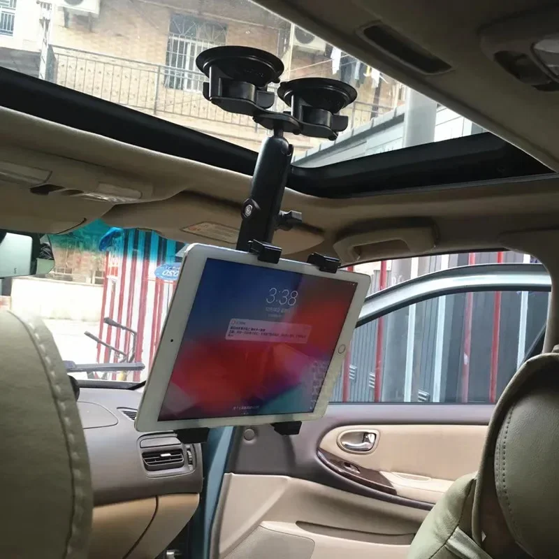 Windshield Car Tablet Mount Truck Window Dashboard Phone Tablet Holder Suction Cup for iPad 11 12.9 Air Mini 8-12inch