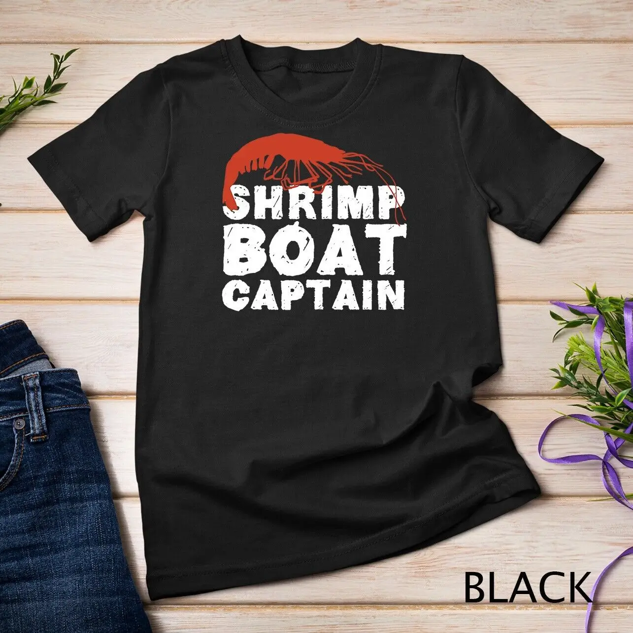 Shrimp Boat Captain Novelty Shrimping Fishing Boat s Unisex T-shirt