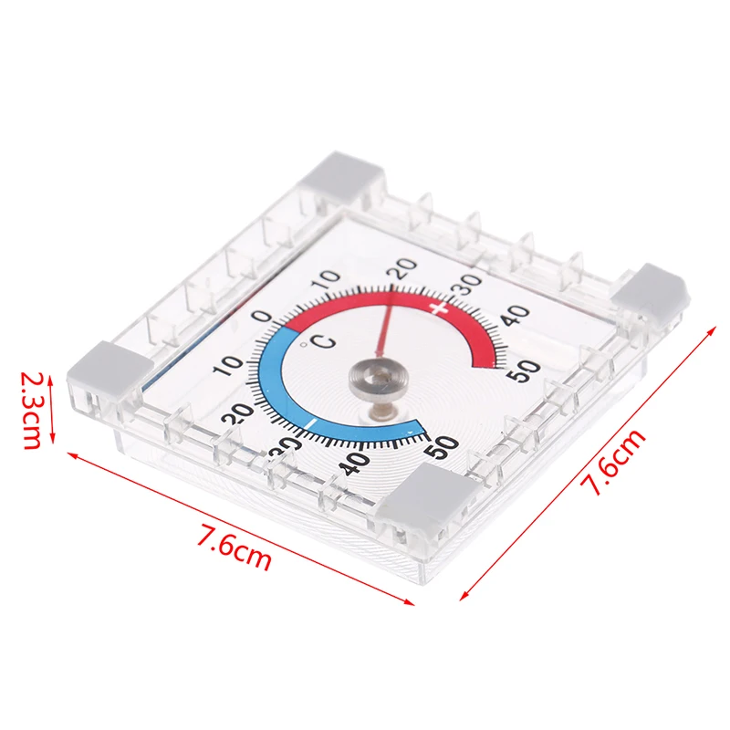 1pc Plastic Temperature Thermometer Window Indoor Outdoor Wall Garden Home Graduated Disc Measurement