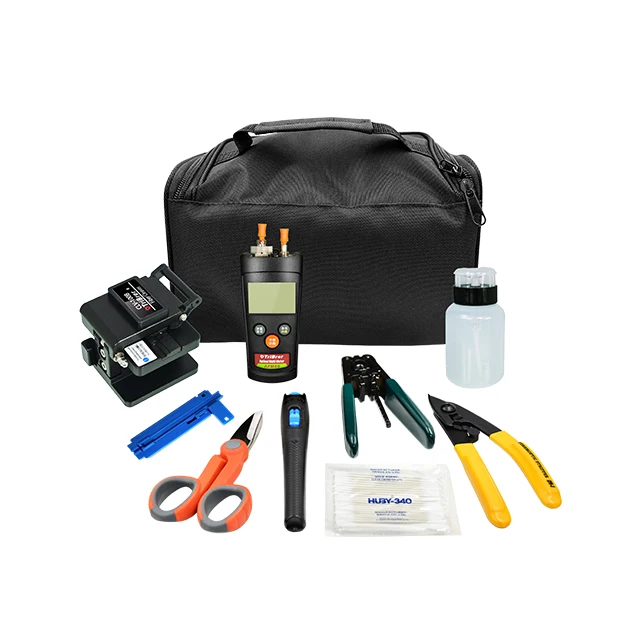 

TriBrer FTTH Fiber Optic Equipment Kit Including Fiber Cleaver And Power Meter VFL