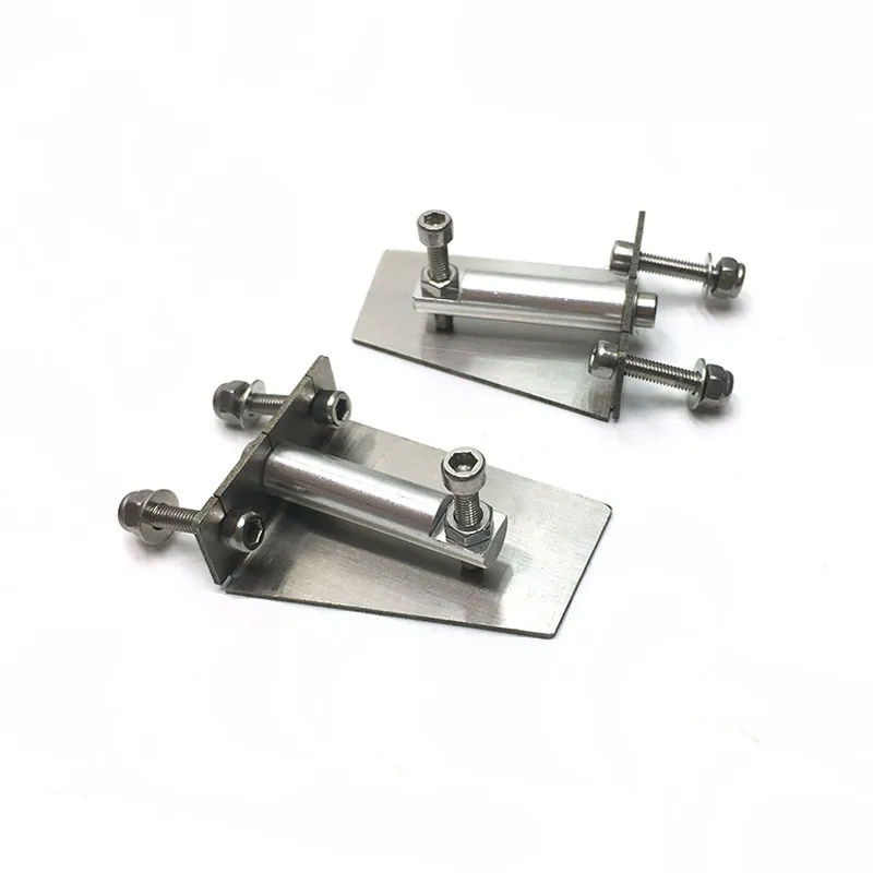 1Pair Metal Trim Tabs 41mmx30mm Wave Balance Flaps Water Pressure Plate Control Hull Stability for RC Racing Boat O/V Yacht MONO