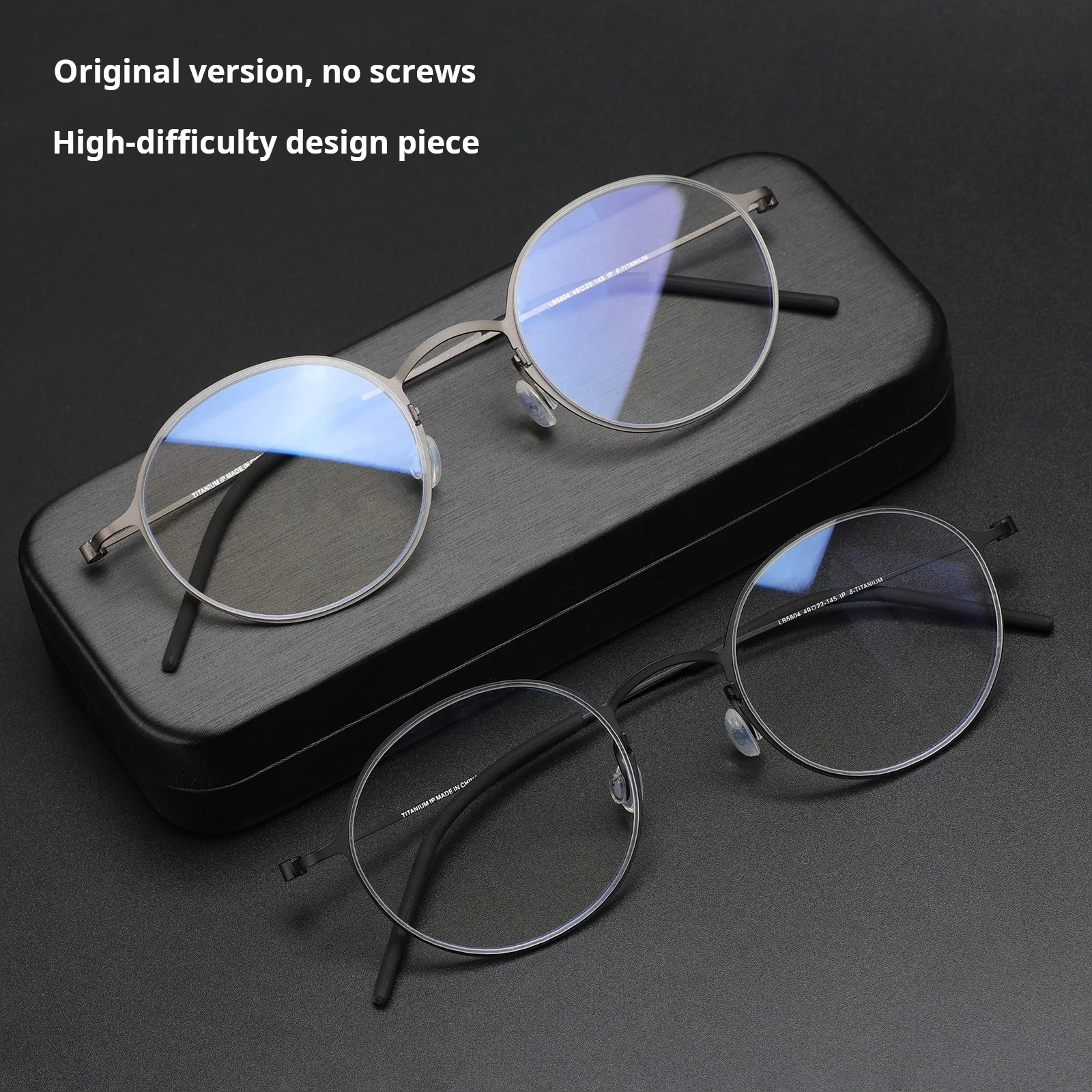 Ultra Lightweight Circular Titanium Glasses Frame Retro Design_voghion.com