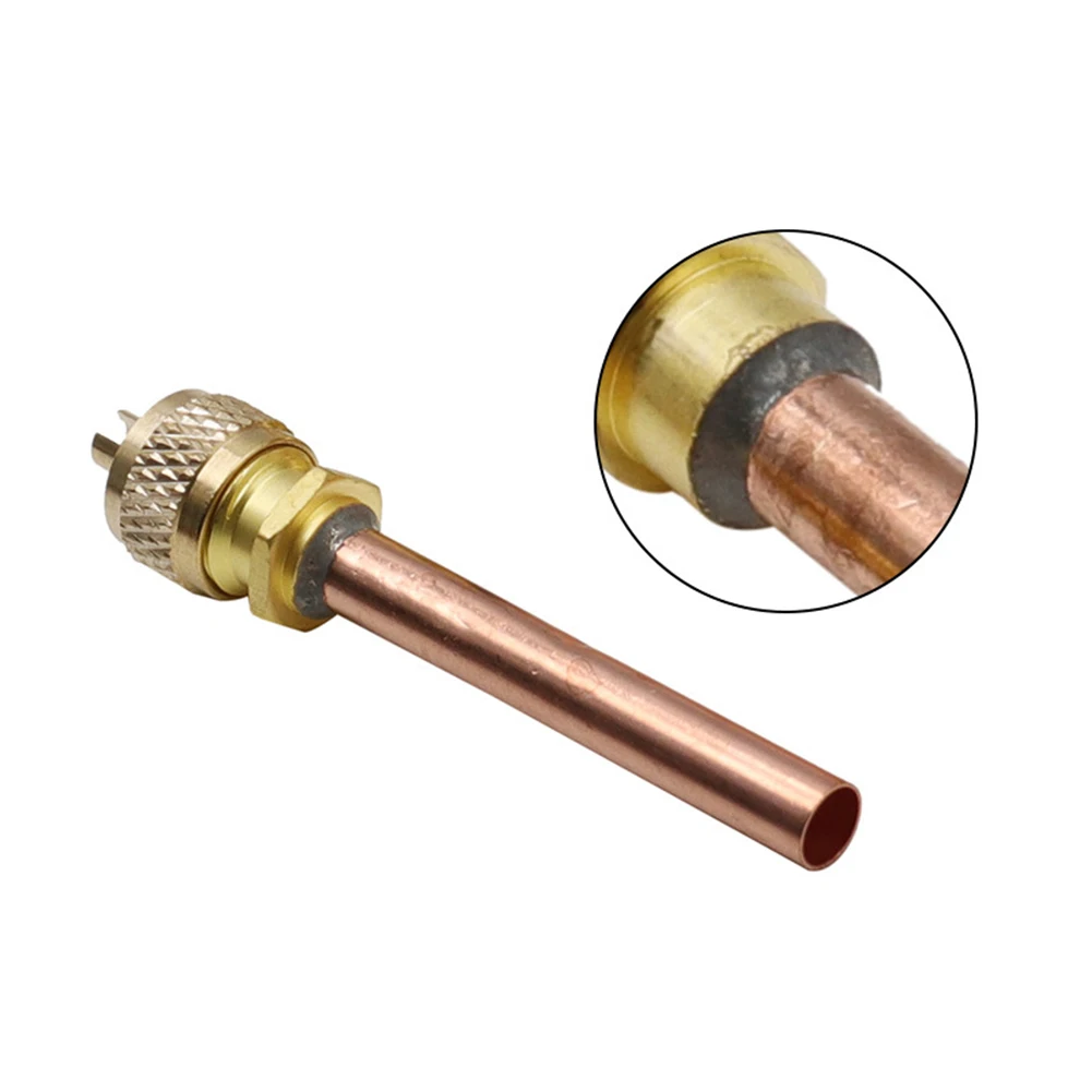 5pcs Maintenance Valve One-way Valve 74mm Length Stem Core Refrigeration Check Fluoride Nozzle HVAC Accessories