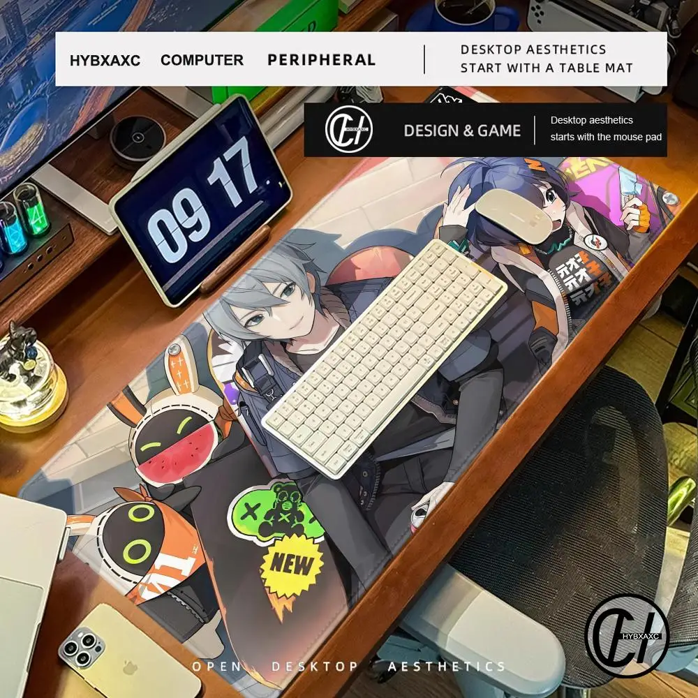 Zenless Zone Zero Zhu Yuan Table mat mouse pad High definition Desktop games XXL Desktop Large games size accessories mouse pad