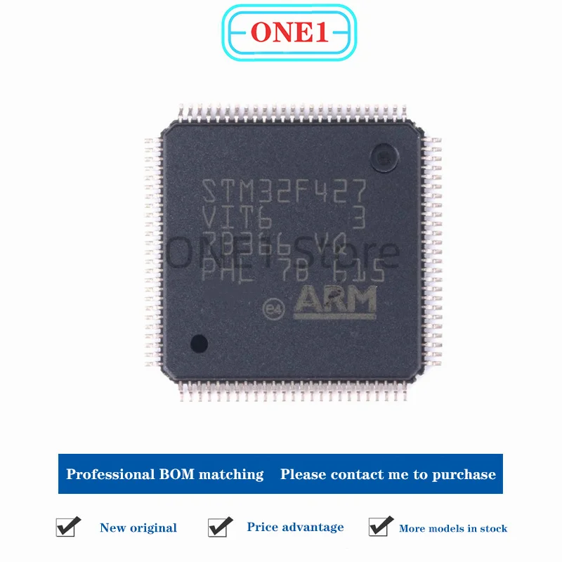 1 unids/lote nuevo original STM32F427VIT6 LQFP-100 ARM Cortex-M4 microcontrolador MCU de 32 bits