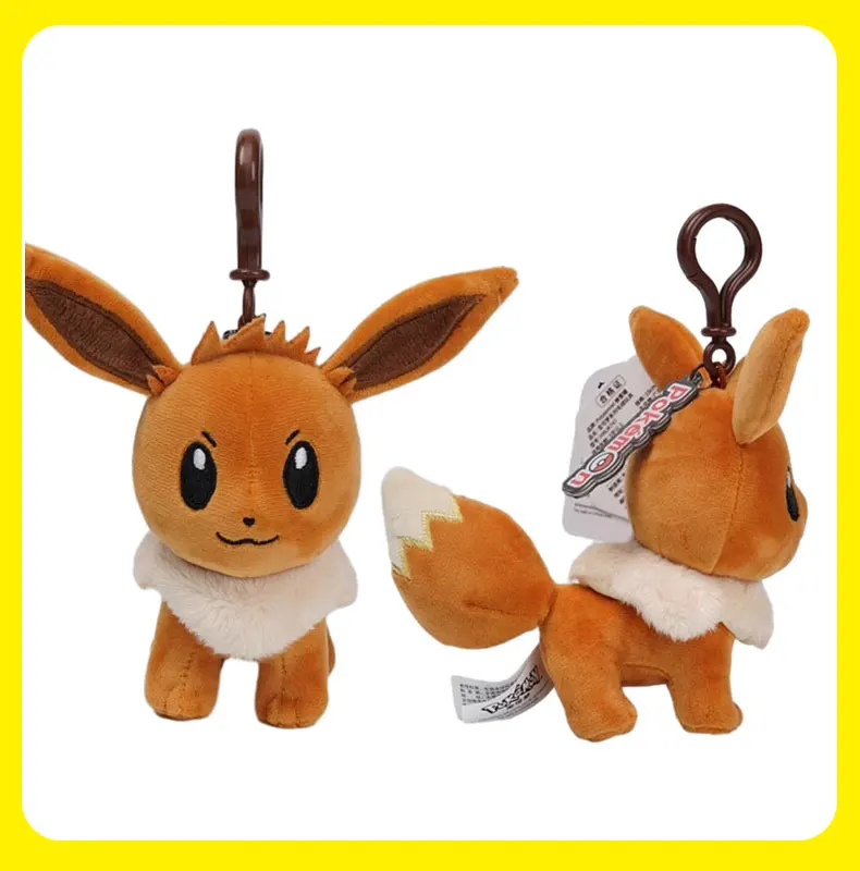 Tier Pokemon Serie Pikachu Piplup Eevee Espeon Sylveon Snorlax Kawaii Plüschtiere Niedlicher Anhänger Schlüsselanhänger Schlüsselanhänger Geburtstagsgeschenke – Detail 12