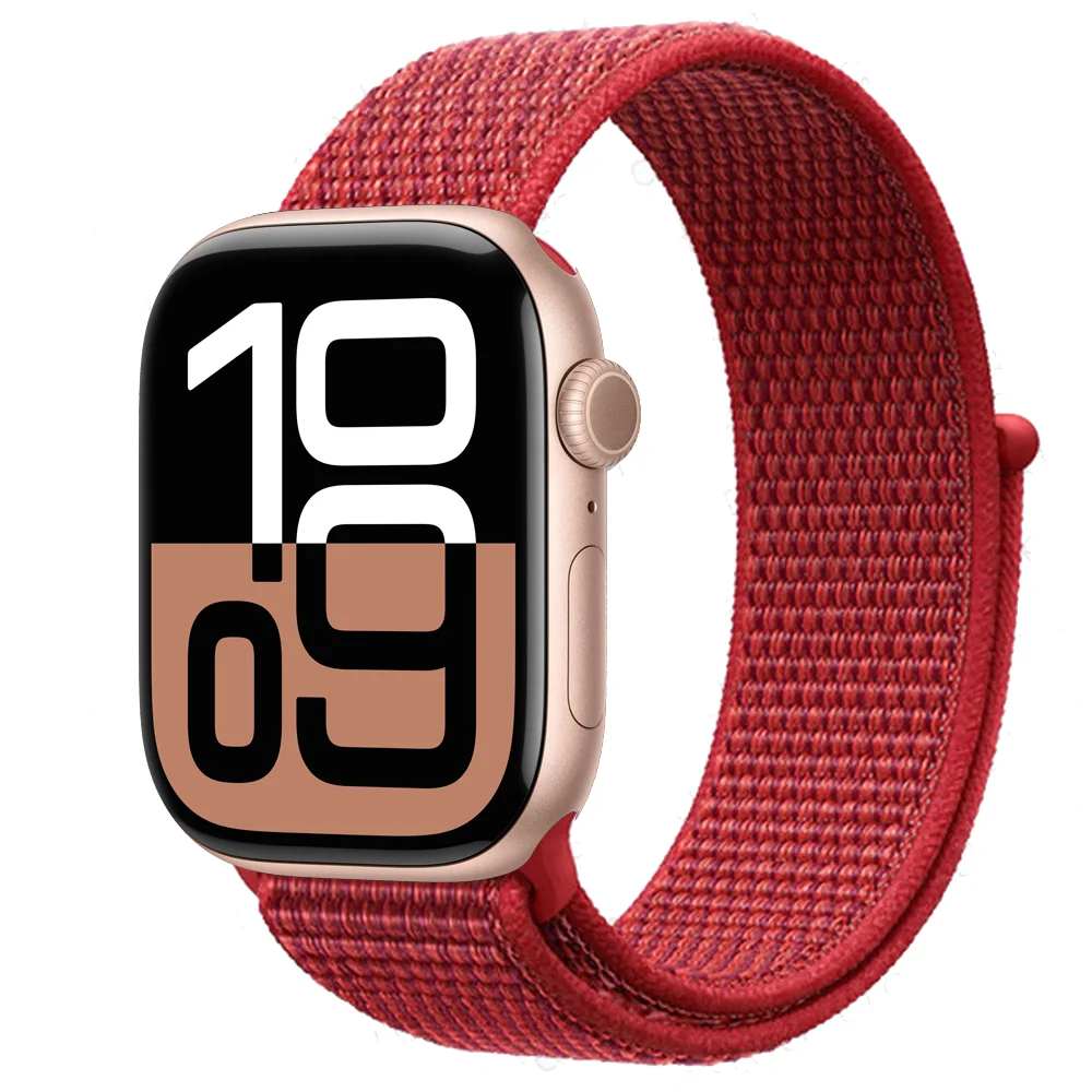 Offizielle Nylonschlaufe für Apple Watch 11 Band 42 mm 46 mm 44 mm 40 mm 41 mm 45 mm 49 mm Armband iWatch Serie 10 9 8 7 6 5 SE3 Ultra 3 2