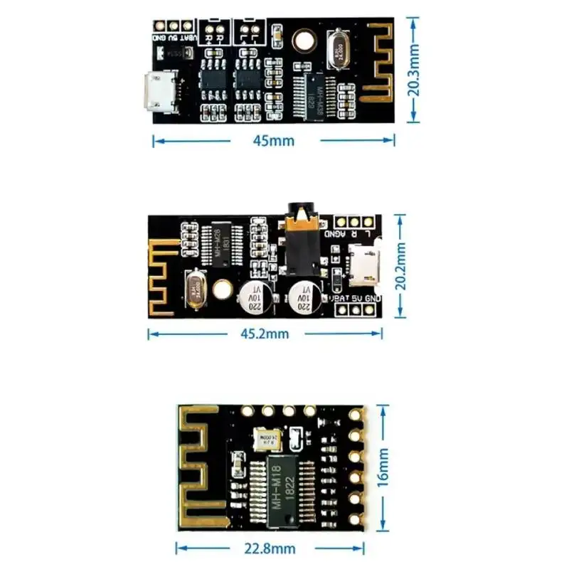 M18 M28 M38 MH-MX8 MP3 Bluetooth-compatible Audio Module 4.2 5.0 Wireless Audio Modul Stereo DIY Refit Hohe Fidelity HIFI DIY