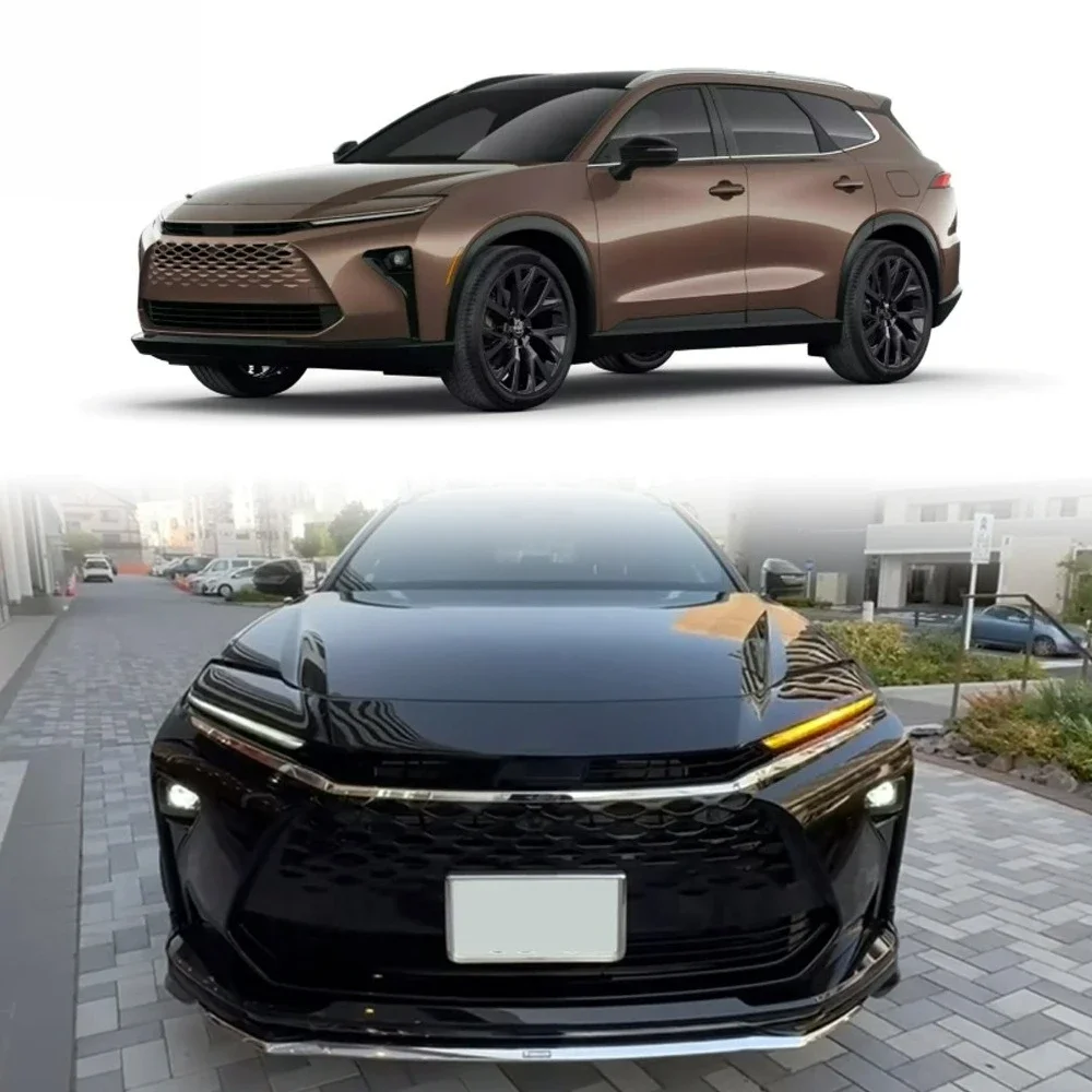 FIT FOR Toyota Crown Signia Estate S238 2025-2026 ABS chrome Sand barrier strip Grille engine hood decoration molding Cover Trim
