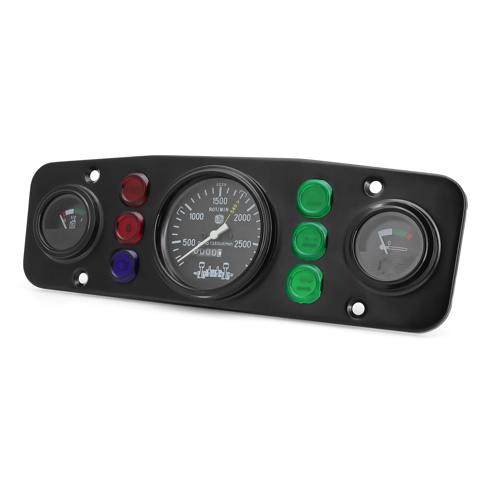 New 3 In 1 Kit Instrument Panel Complete For Tractors Universal/Long Meter Instrument Panel Complete Car Auto Racing Meter