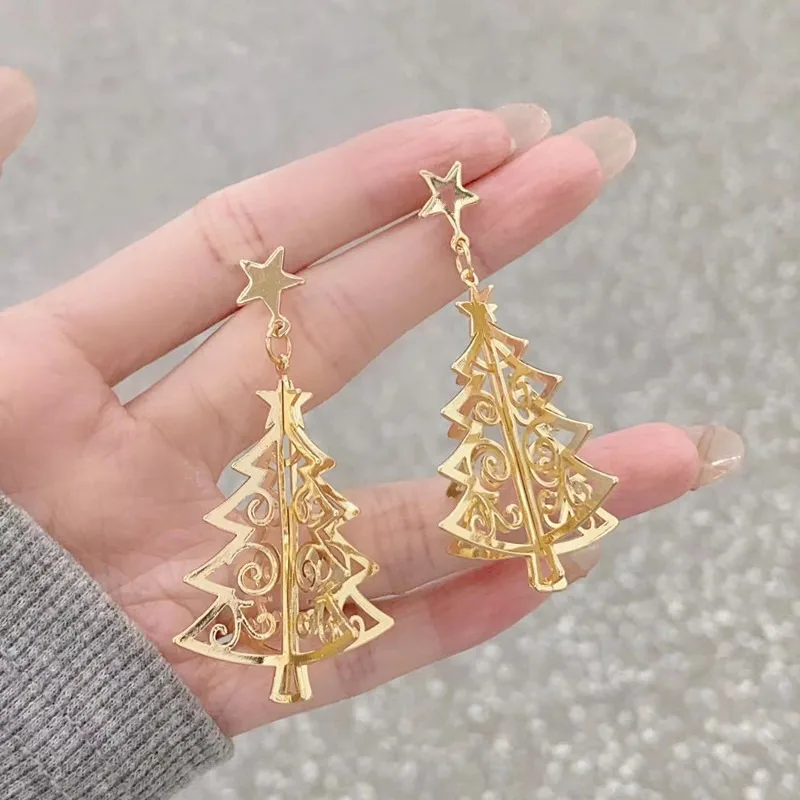 

Affordable Promotion New Christmas Tree Pendant Earrings