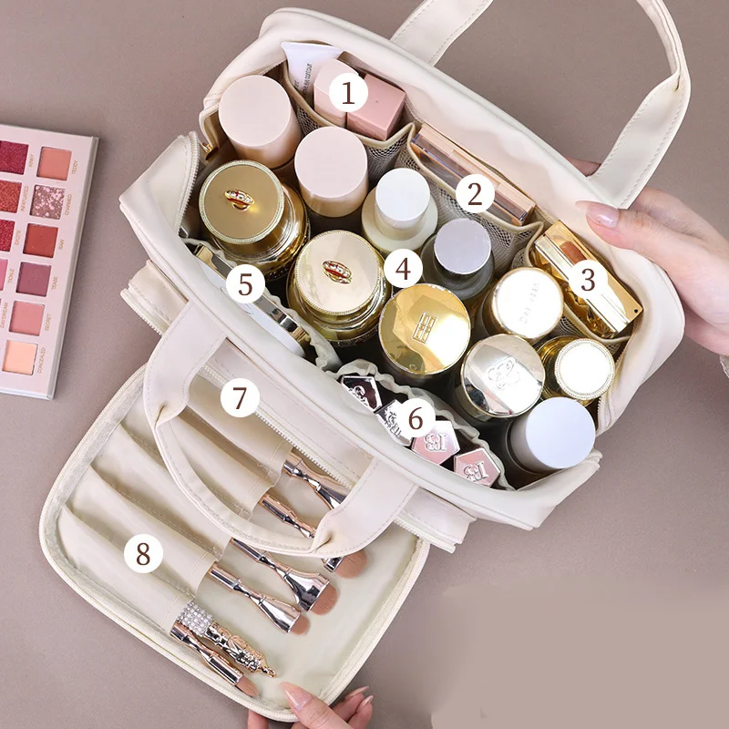 Waterproof Hook Toiletry Bag Large Folding Handbags Travel Makeup Cosmetic Razor Storage Organizer Case Bathroom Supplies