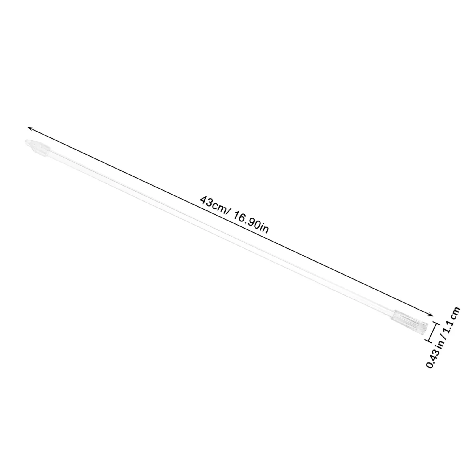 Transparent Blind Rod Replacement Tilt Wand with Hook for Vertical Window Blind Accessories Blinds Rods for Windows